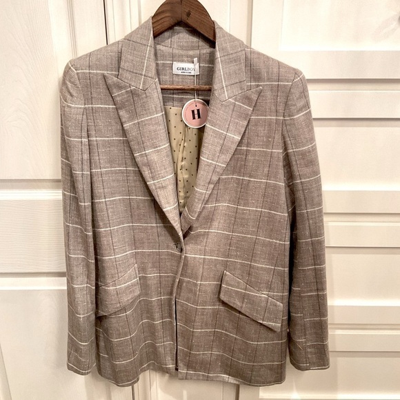 GirlBoy New York super cute plaid blazer fully lined - Picture 4 of 10